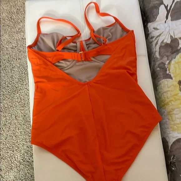 Kona Sol Orange One Piece Swimsuit - Picture 2 of 3